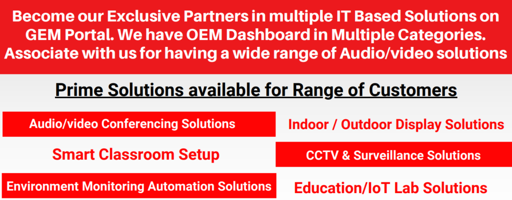 GeM Solutions Available with OEM Dashboard