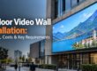 Outdoor video wall installation at a commercial venue in India