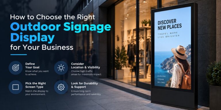 outdoor signage display